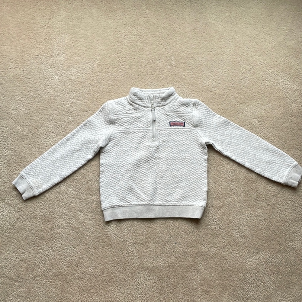 Grey girls Vineyard Vines half zip